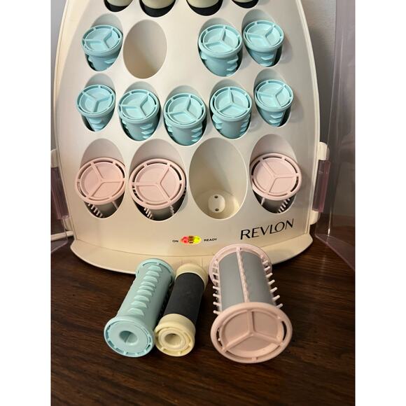 Revlon perfect reflections ultrasetter hot curlers  RV254 pink hair styling tool - Picture 2 of 7